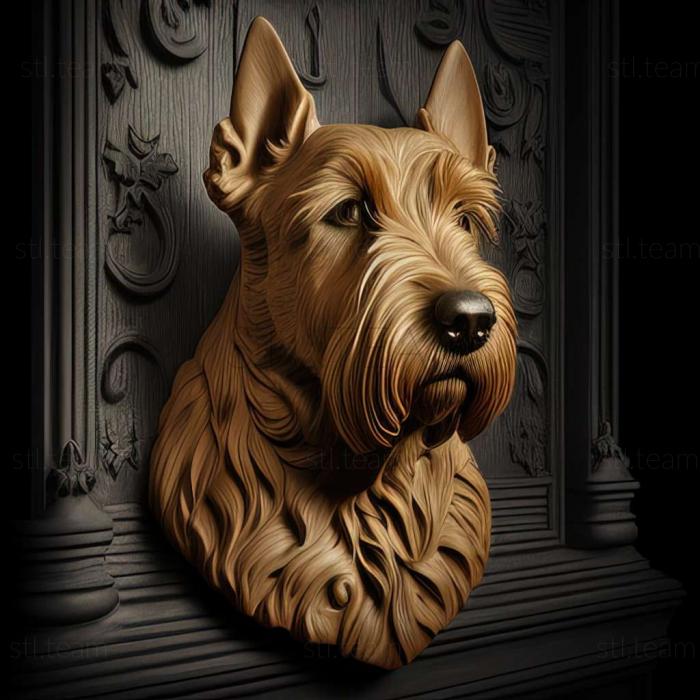 3D model Old English Terrier dog (STL)